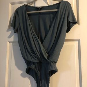 Lulu’s deep V body suit